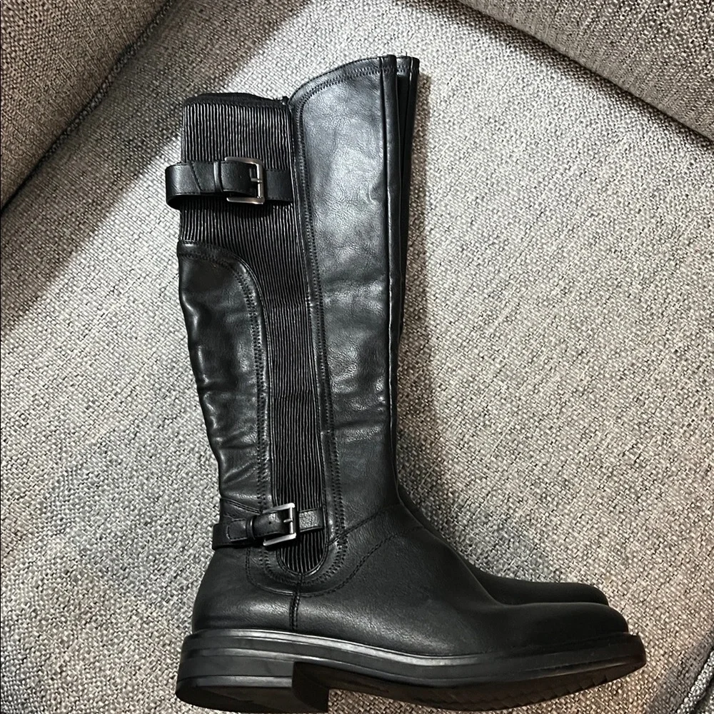 Women's White Mountain Meditate Regular Knee High Tall Boots Black Size 6.5